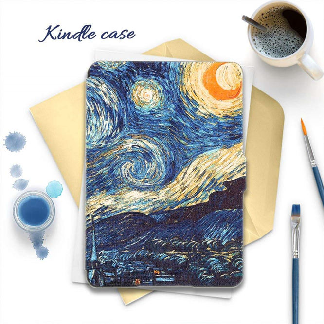 Kandouren Kindle Paperwhite Case – Van Gogh Starry Night