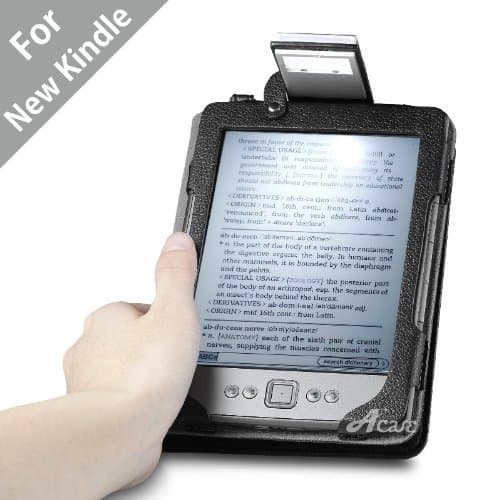 Acase Lighted Leather Case for Kindle 4