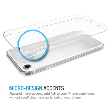 iPhone 7 Case, Maxboost [Liquid Skin] Extreme Thin Case for Apple iPhone 7 2016 - 0.4mm Ultra Clear Soft Flexible Gel TPU Transparent Skin Scratch-Proof Bumper Cases - Ultra Clear
