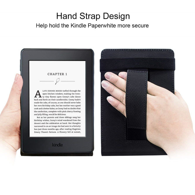 WALNEW Stand Cover for Kindle Paperwhite with Hand Strap